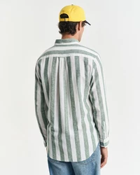 Gant Langarmhemd REG COTTON LINEN BOLD STRIPE SHIRT Grün/Türkis/Weiß/Hellgrün