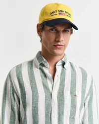 Gant Langarmhemd REG COTTON LINEN BOLD STRIPE SHIRT Grün/Türkis/Weiß/Hellgrün