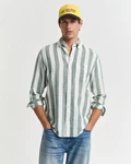 Gant Langarmhemd REG COTTON LINEN BOLD STRIPE SHIRT Grün/Türkis/Weiß/Hellgrün