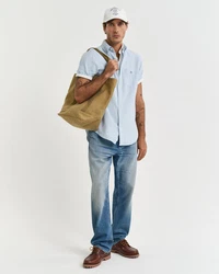 Gant Langarmhemd REG COTTON LINEN SHIRT Hellblau/Blau