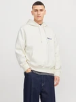 Jack & Jones Kapuzensweatshirt JCOUNION PRINT SWEAT HOOD Khaki/Beige/Grau/Creme/Hellgrün/Gelb/Weiß