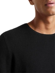 TOM TAILOR Strickpullover Denim Schwarz