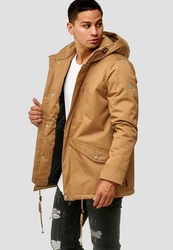 Indicode Kurzmantel Chance Beige/Braun/Khaki
