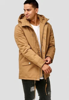 Indicode Kurzmantel Chance Beige/Braun/Khaki Indicode Kurzmantel Chance Beige/Braun/Khaki