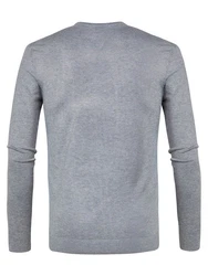 Petrol Industries Strickpullover Essential V-Ausschnitt Grau/Dunkelgrau/Hellgrau