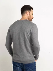 Petrol Industries Strickpullover Essential V-Ausschnitt Grau/Dunkelgrau/Hellgrau
