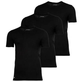 Lacoste T-Shirt Herren Essentials Rundhals Schwarz/Grau