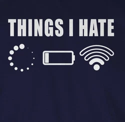 Shirtracer Rundhalsshirt Things I hate Sprüche Statement mit Spruch weiß