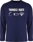 Shirtracer Rundhalsshirt Things I hate Sprüche Statement mit Spruch weiß