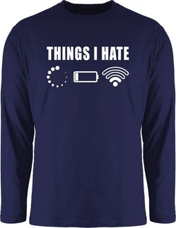 Shirtracer Rundhalsshirt Things I hate Sprüche Statement mit Spruch