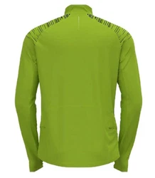Odlo Poloshirt Rollkragenpullover Mid Layer 1/2 Zip Axalp Neonfarben/Grün