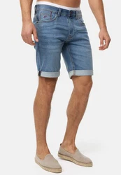 Indicode Jeansshorts INDelmare Blau/Grau/Hellblau