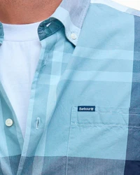 Barbour Hemd Harris Grau/Blau/Hellblau