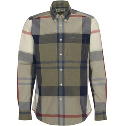 Barbour Hemd Harris Dunkelgrün/Hellblau