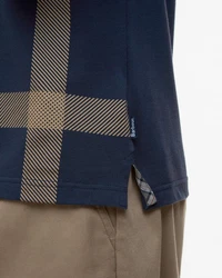 Barbour Poloshirt Piqu-Polo Blaine Dunkelblau/Blau/Grau