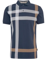 Barbour Poloshirt Piqu-Polo Blaine Dunkelblau/Blau/Grau