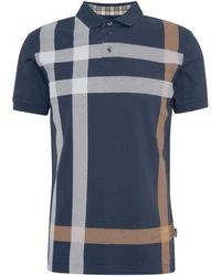Barbour Poloshirt Piqu-Polo Blaine Dunkelblau/Blau/Grau