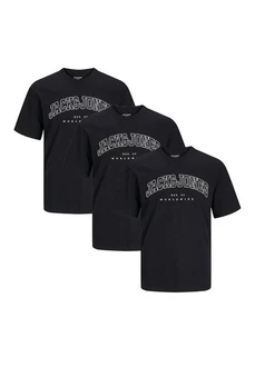 Jack & Jones T-Shirt Caleb Varsity Dunkelblau/Schwarz Jack & Jones T-Shirt Caleb Varsity Dunkelblau/Schwarz