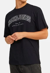 Jack & Jones T-Shirt Caleb Varsity Schwarz/Dunkelblau