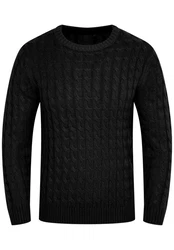 SOULSTAR Strickpullover S2NATAL Herren Crew-Neck Schwarz