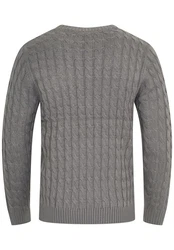 SOULSTAR Strickpullover S2NATAL Herren Crew-Neck Dunkelgrau/Grau/Hellgrau