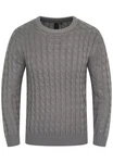 SOULSTAR Strickpullover S2NATAL Herren Crew-Neck Dunkelgrau/Grau/Hellgrau