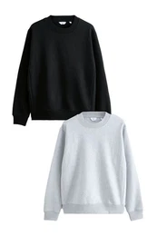 Sweatshirt Rundhals-Sweatshirts im 2er-Pack (1-tlg)