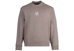 ARMANI EXCHANGE Sweatshirt Rundhals Logo Grau/Hellgrau/Braun/Lila