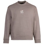 ARMANI EXCHANGE Sweatshirt Rundhals Logo Grau/Hellgrau/Braun/Lila