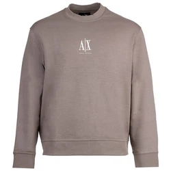 ARMANI EXCHANGE Sweatshirt Rundhals Logo Grau/Hellgrau/Braun/Lila