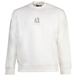 ARMANI EXCHANGE Sweatshirt Rundhals Logo Weiß/Creme