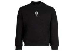 ARMANI EXCHANGE Sweatshirt Rundhals Logo Schwarz