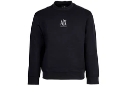 ARMANI EXCHANGE Sweatshirt Rundhals Logo Blau/Dunkelblau/Hellblau