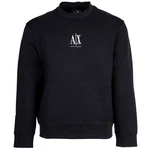 ARMANI EXCHANGE Sweatshirt Rundhals Logo Blau/Dunkelblau/Hellblau