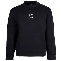 ARMANI EXCHANGE Sweatshirt Rundhals Logo Blau/Dunkelblau/Hellblau