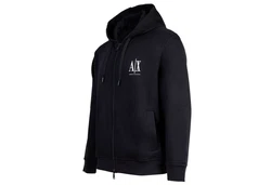 ARMANI EXCHANGE Sweatshirt Herren Sweatjacke mit Kapuze Hoodie Full-Zip Blau/Dunkelblau/Hellblau