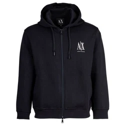 ARMANI EXCHANGE Sweatshirt Herren Sweatjacke mit Kapuze Hoodie Full-Zip Blau/Dunkelblau/Hellblau