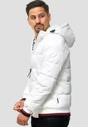 Indicode Herren Steppjacke Bacon Weiß/Creme
