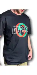 Print-Shirt T-Shirt Schwarz Herren