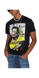 Print-Shirt Bob Marley T-Shirt Wei Herren M