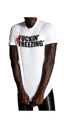 Print-Shirt Icon Fuckin Freezing T-Shirt Wei Herren