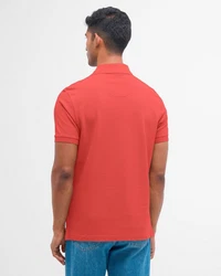 Barbour Poloshirt Polo Tartan Pique Rot/Dunkelrot