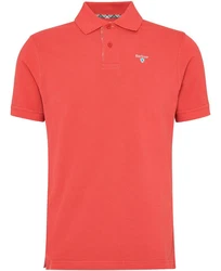 Barbour Poloshirt Polo Tartan Pique Rot/Dunkelrot