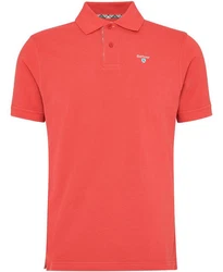 Barbour Poloshirt Polo Tartan Pique Rot/Dunkelrot