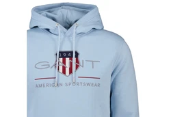Gant Hoodie REG ARCHIVE SHIELD HOODIE Hellblau/Grau/Blau