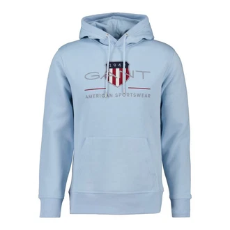 Gant Hoodie REG ARCHIVE SHIELD HOODIE Hellblau/Grau/Blau