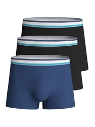 CALIDA Boxershorts Natural Benefit Hellblau/Blau/Dunkelblau