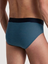 CALIDA Slip Cotton Code Design Türkis/Hellblau/Blau/Dunkelrot