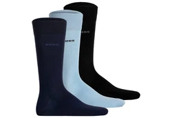 BOSS Kurzsocken Herren Socken 3P RS Uni Colors CC Blau/Dunkelblau/Hellblau