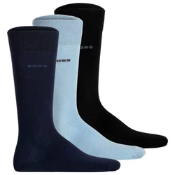BOSS Kurzsocken Herren Socken 3P RS Uni Colors CC Blau/Dunkelblau/Hellblau